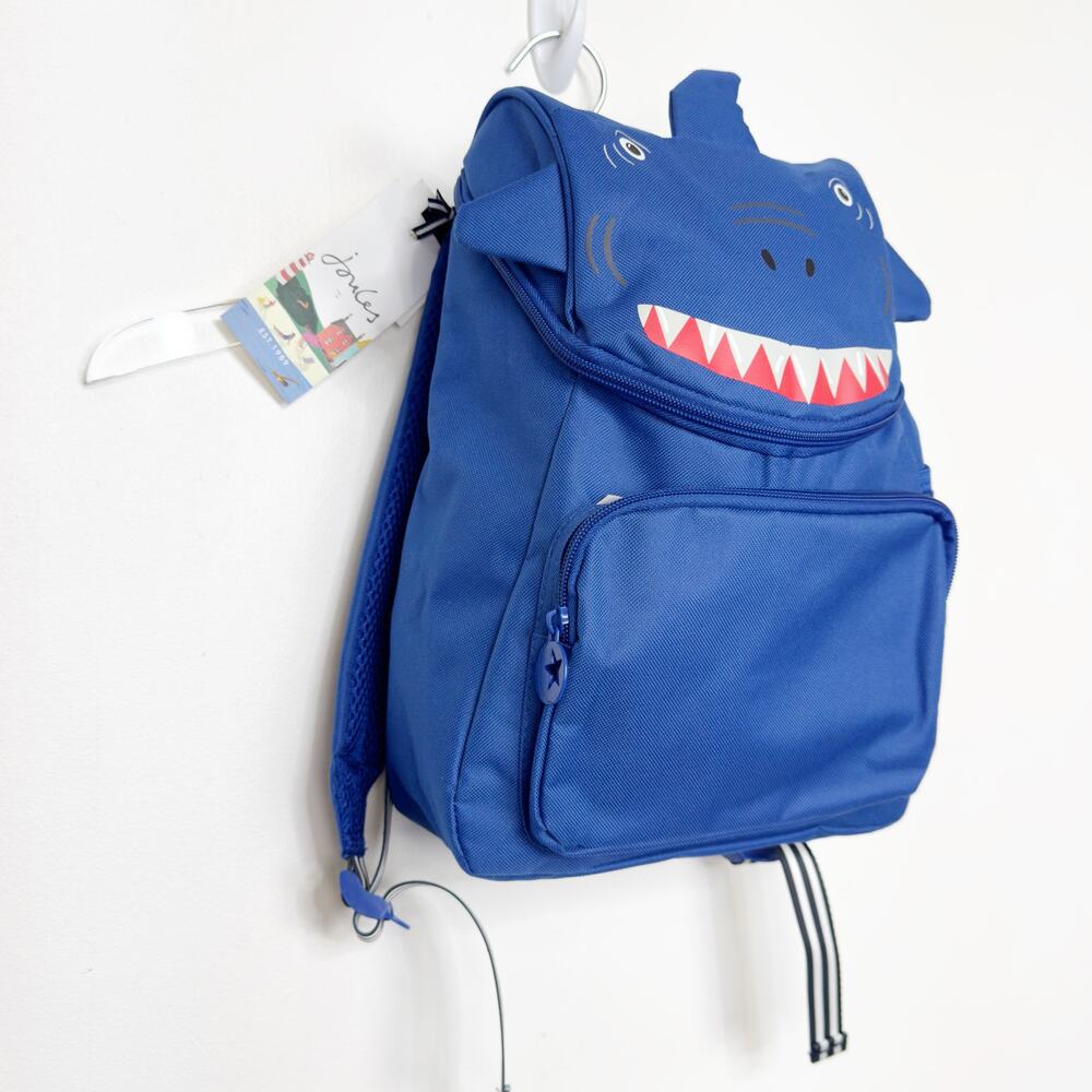 NWT Joules Kids Ranger Blue Shark Backpack - Picture 2 of 8
